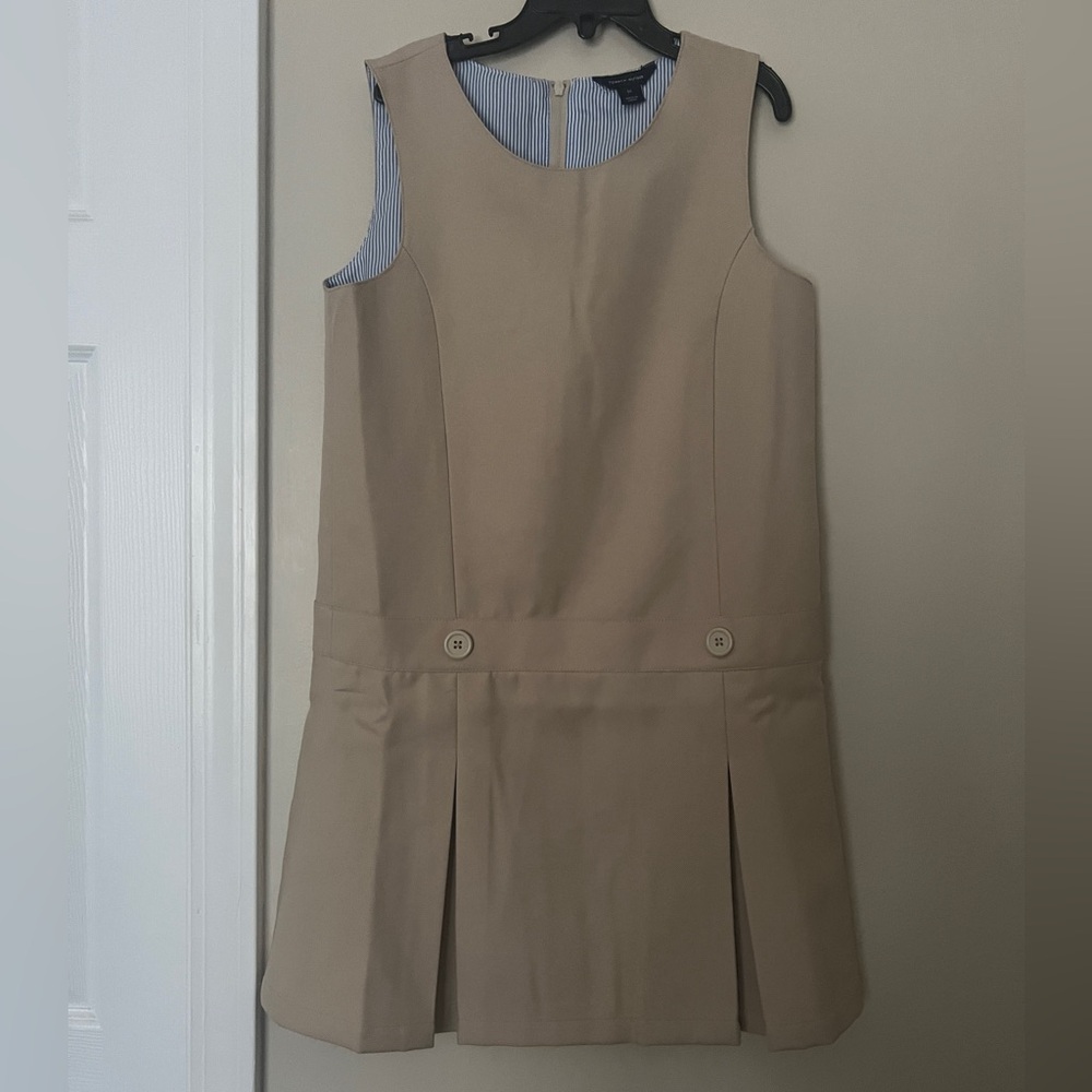 Tommy Hilfiger tan sleeveless dress. Girl size 10